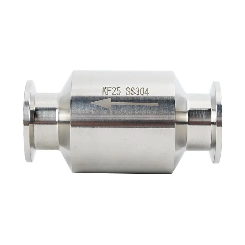 

Вакуумный обратный клапан из нержавеющей стали 304. KF16 KF25 KF40 KF50. Односторонний клапан. Обратный клапан вакуумного насоса.