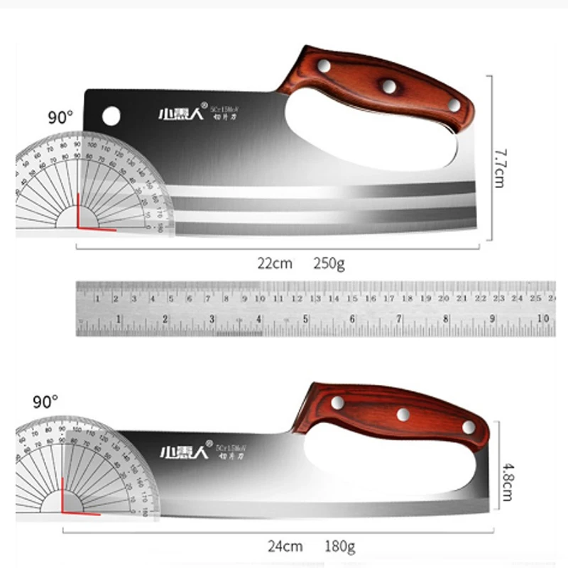 Stainless Steel Kitchen Meat Vegetable Knife Chinese Style Chef Cutter Sharp Ladies Multifunctional Cooked Food Slicer Knives