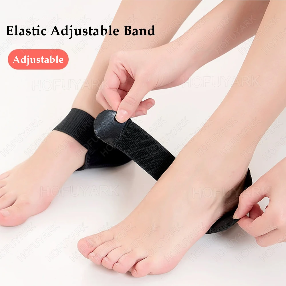 Silicone Height Increase Insoles for Man Woman Shoes Insert Heel Spur & Fascitis Plantar Support Invisible Height Increase Socks
