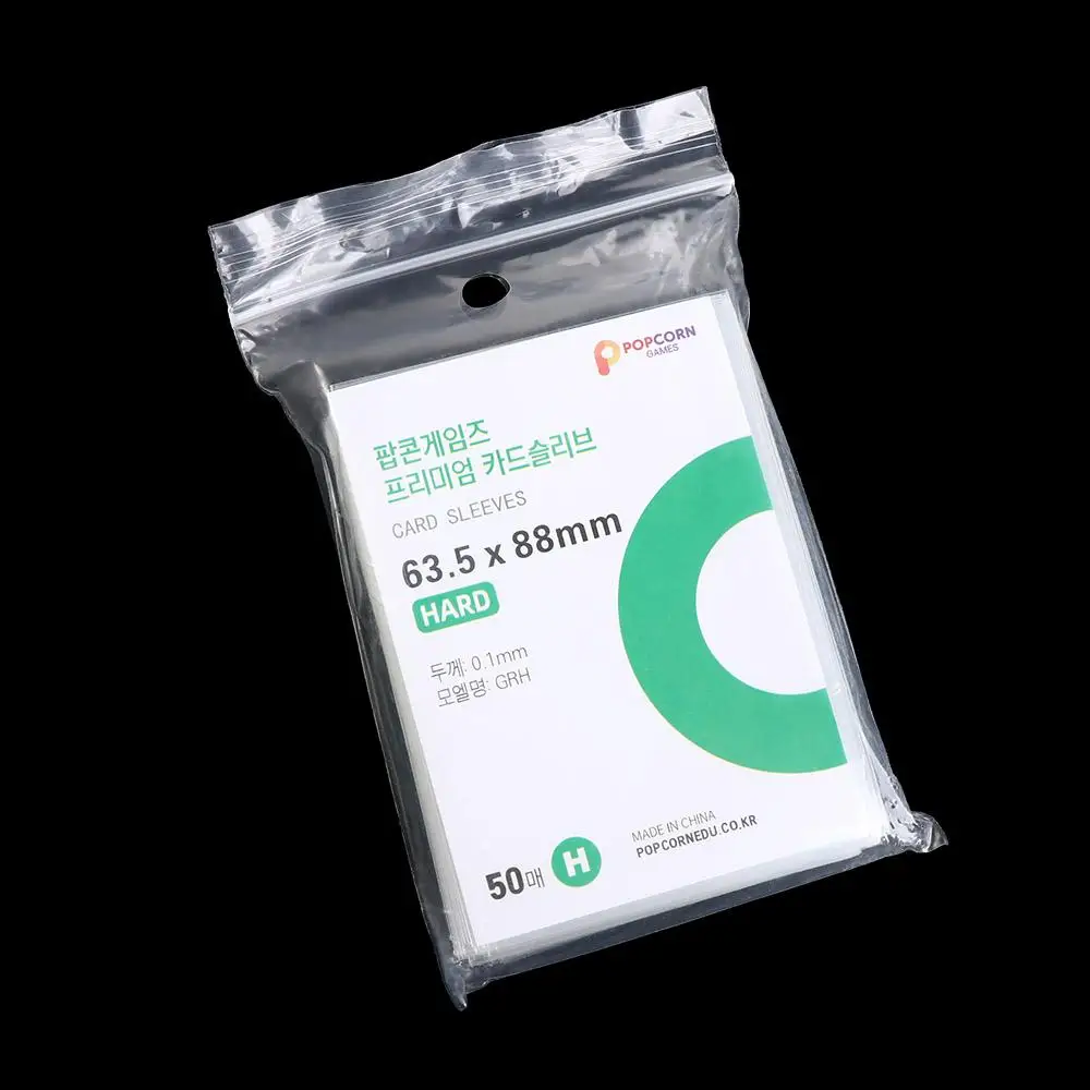 Ácido Livre Coreano Card Sleeves, Anti-Scratch, Ultra-fino Clear Photo Card Sleeve, Film Card Set, Resistente ao Desgaste, DIY Idol Card