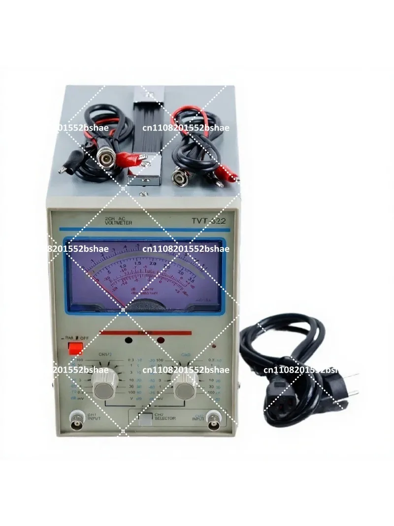 Dual Needle Millivolt Meter Dual Channel AC 300uV-100V Voltage Tester