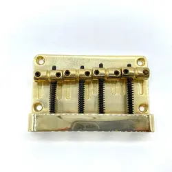 4 String Electric Bass Bridges Golden Color Made by Korea Factory Fixed Bridge For PB Or Jazz Bass  Bridge With Rust