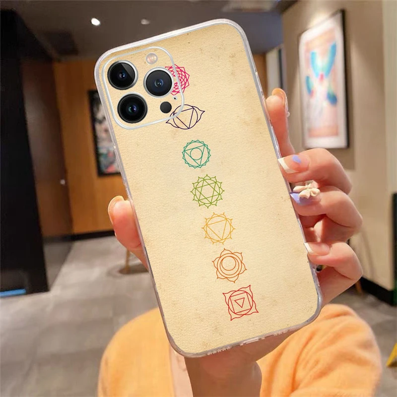 

Phone Case For iphone 17 Pro Max Air 17 16 15 14 13 Pro Max 15Plus 15 16 Pro The mandala chakra Insist yoga