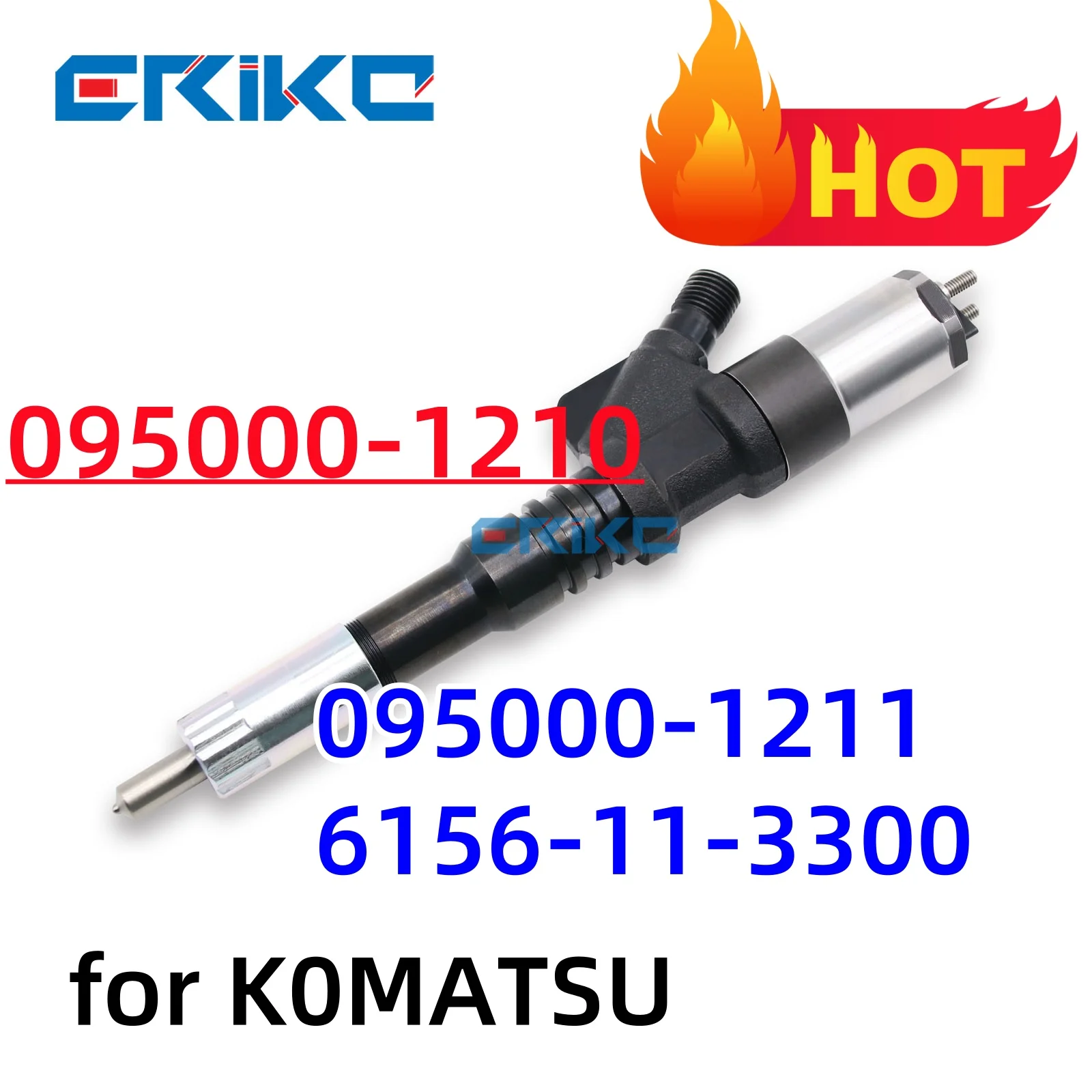 Fuel Injector Assy 095000-1211 6156-11-3300 095000-1210 0950001211 0950001210 for K0MATSU FC450-7/6D125/PC400-7/PC450-7