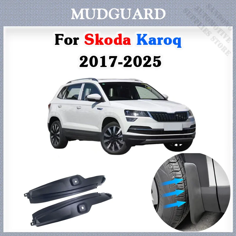 Mudguards Fender Liners Mud Guards Wheel Weatherproof Design Accessories Exterior For Skoda Karoq 2017 2018 2020 2024 2025