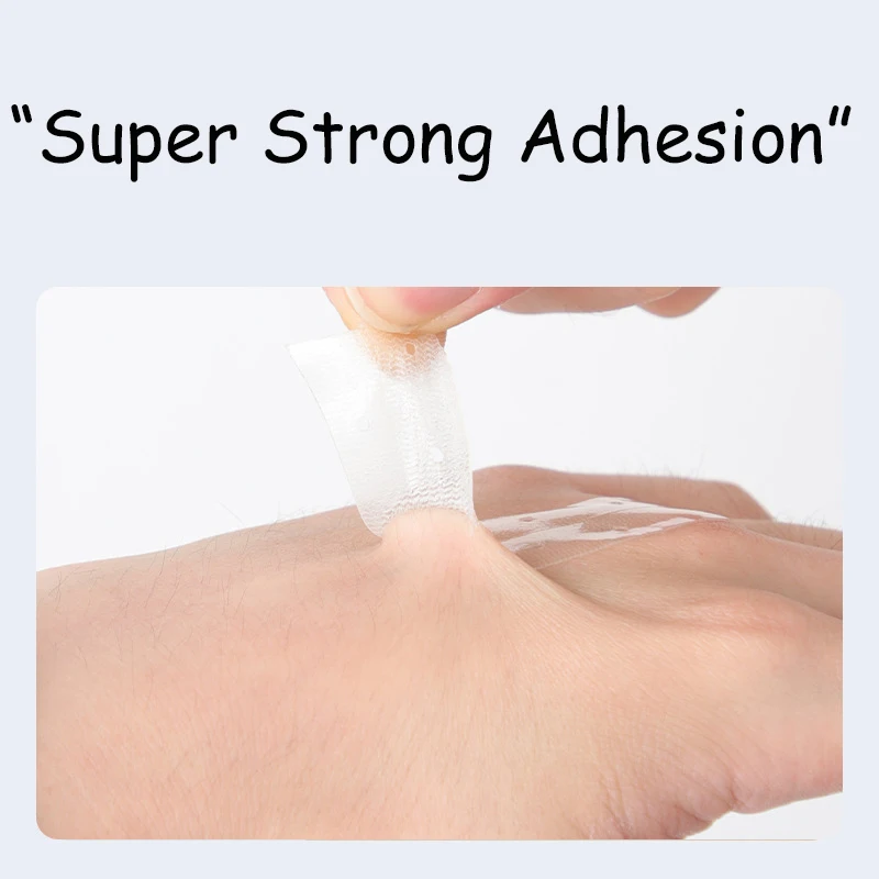 شعر مستعار بشبكة حمراء لاصقة على الوجهين لاصق بيولوجي قوي لفروة الرأس لا يترك علامات مقاوم للماء ومقاوم للعرق لأمن الشعر المستعار