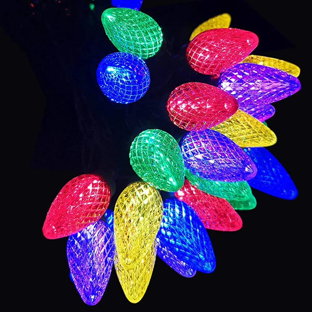 

Outdoor C9 Strawberry String Lights 10M 50 Led Waterproof Christmas Strawberry Fairy Light Party Holiday Wedding Decor Garland