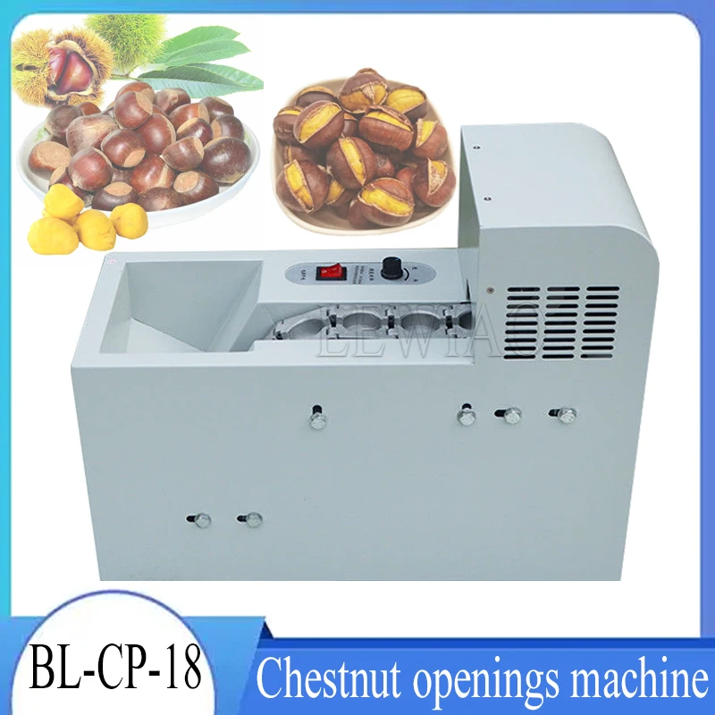 Commercial Chestnut Opening Machine Fully Automatic Single Chain Plate Incision Chestnut Notch Small Electric Cut Equipment