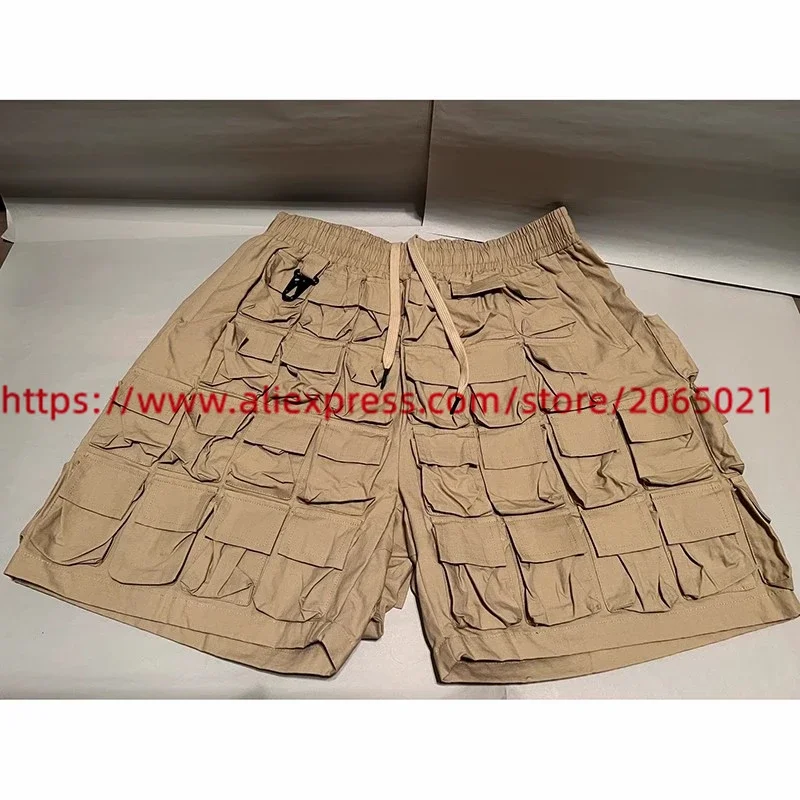 Flaneur 58 Pocket Cargo Work Shorts Men Women Ultra Multi Pocket Functional Drawstring Breeches