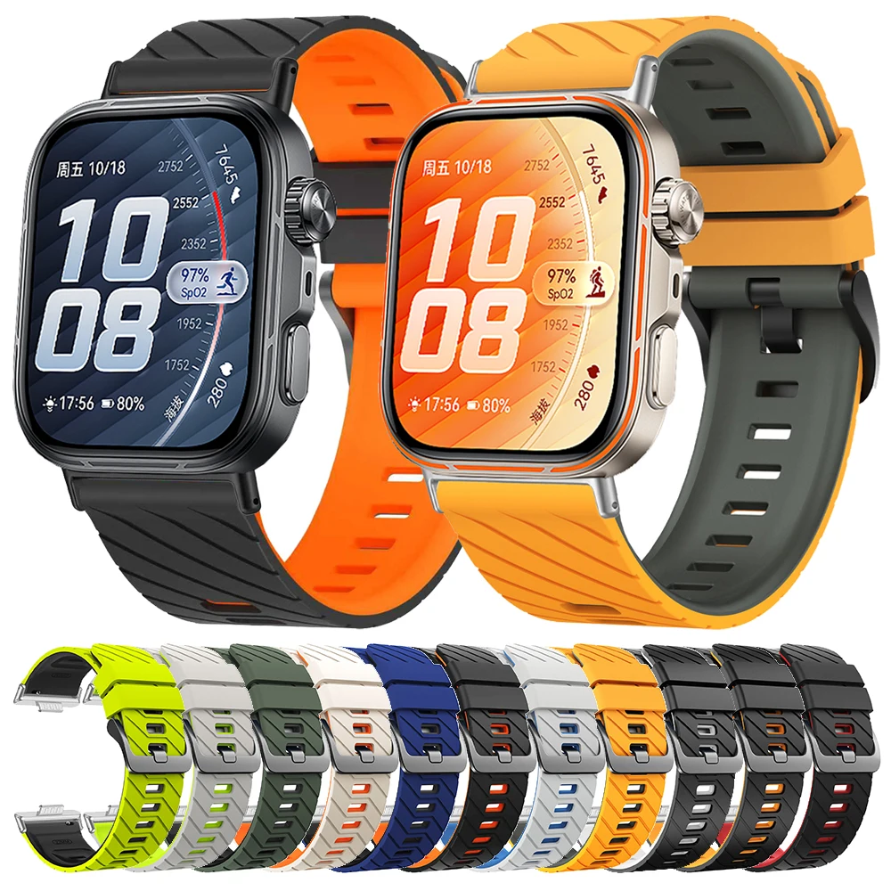Soft Silicone Strap For Huawei Watch Fit 5 Pro Sports Bracelet Correa Replacement Watchband For Huawei Watch Fit 5/4/3/4pro Band
