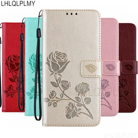 Rose Leather Wallet Flip Case For Xiaomi 15T Pro 17 Ultra Redmi 10C 10A 6A 7A 8A 9T S2 5 Plus Note 6 7 8 Pro 8T Cover Funda