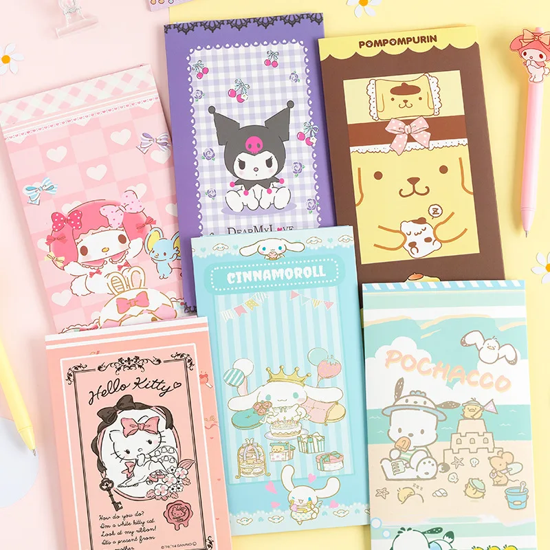 Sanrio Guka Hello Kitty Stickers Kulome Melody Cinnamoroll Hand Account Material Decoration DIY Sticker Toy Kawaii Birthday Gift