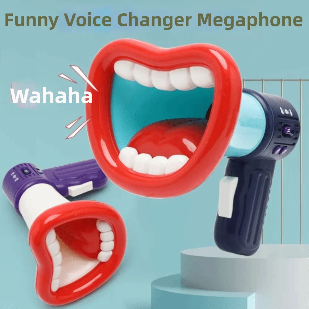 Handheld Funny Voice Changer Loudspeaker, Portable Lightweight Anti-Slip Clear Sound Speaker for Halloween Prank Cosplay