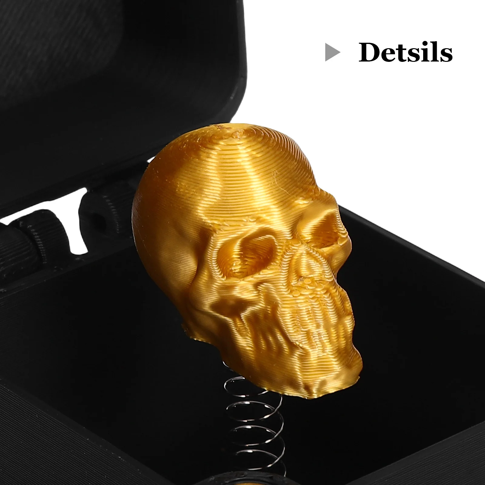 Skull in Box Prank Realistic Fake Scary for Halloween Prank Party Joke April Fools Scare Box Scare Your Friends Toys