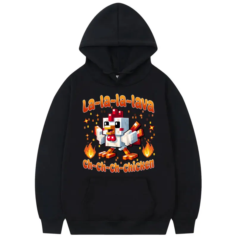 

Lava Chicken Movie Funny Hoodies Men Women Clothing Fashion Cartoon Hooded Sweatshirts High Quality Fleece Oversized Pullovers