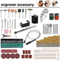 A complete set of replacement drill bits for engraving machines, replaceable accessories for engraving Dremel rotary machines