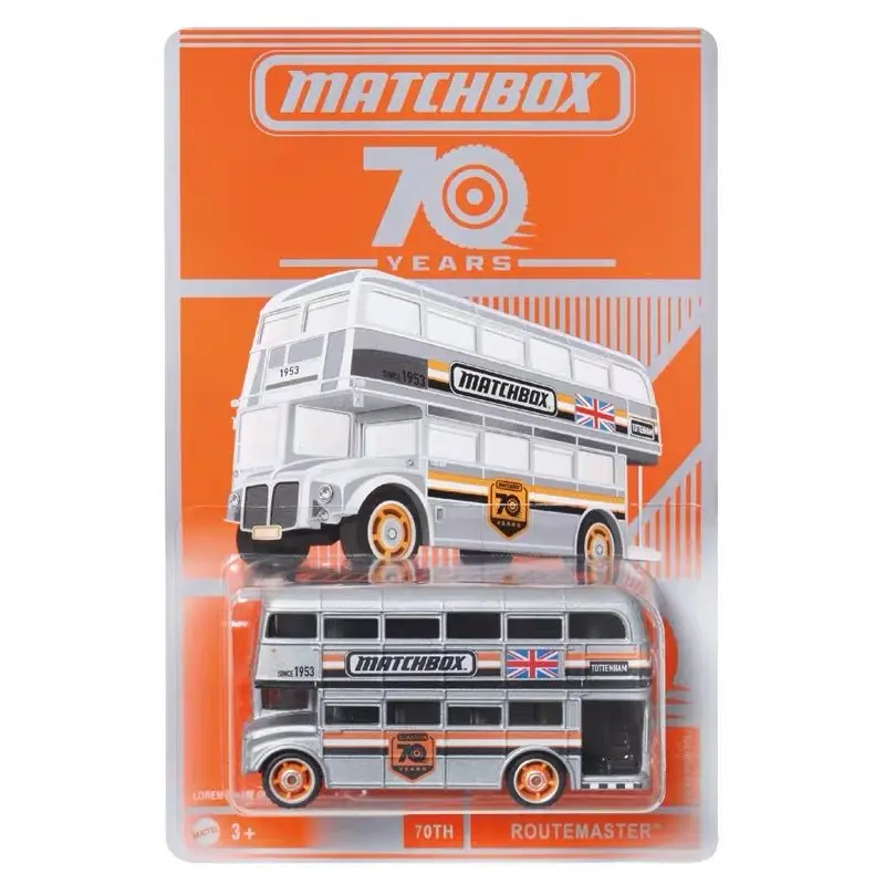 Matchbox 70th Limited Edition London Double Decker Bus HPN17 Routemaster Diecast Alloy Car Model Collectible Toy For Kids