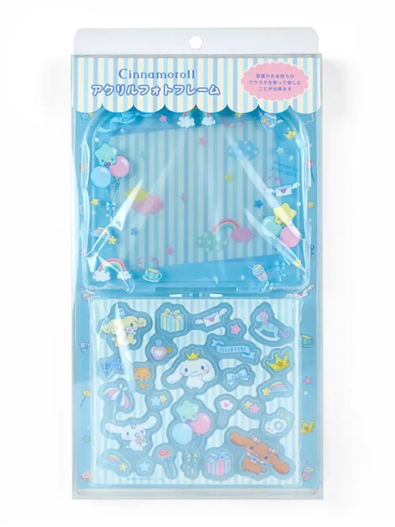 Sanrio Acrylic Stand-up Idol Display Rack Shaking Can Put The Photo Small Card Melody Pompom Pochacco Kuromi Figures Model Toys