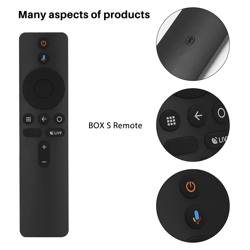 For Xiaomi MI Box S XMRM-006 MDZ-22-AB Voice Bluetooth RF Remote Control with the for Google Assistant Control