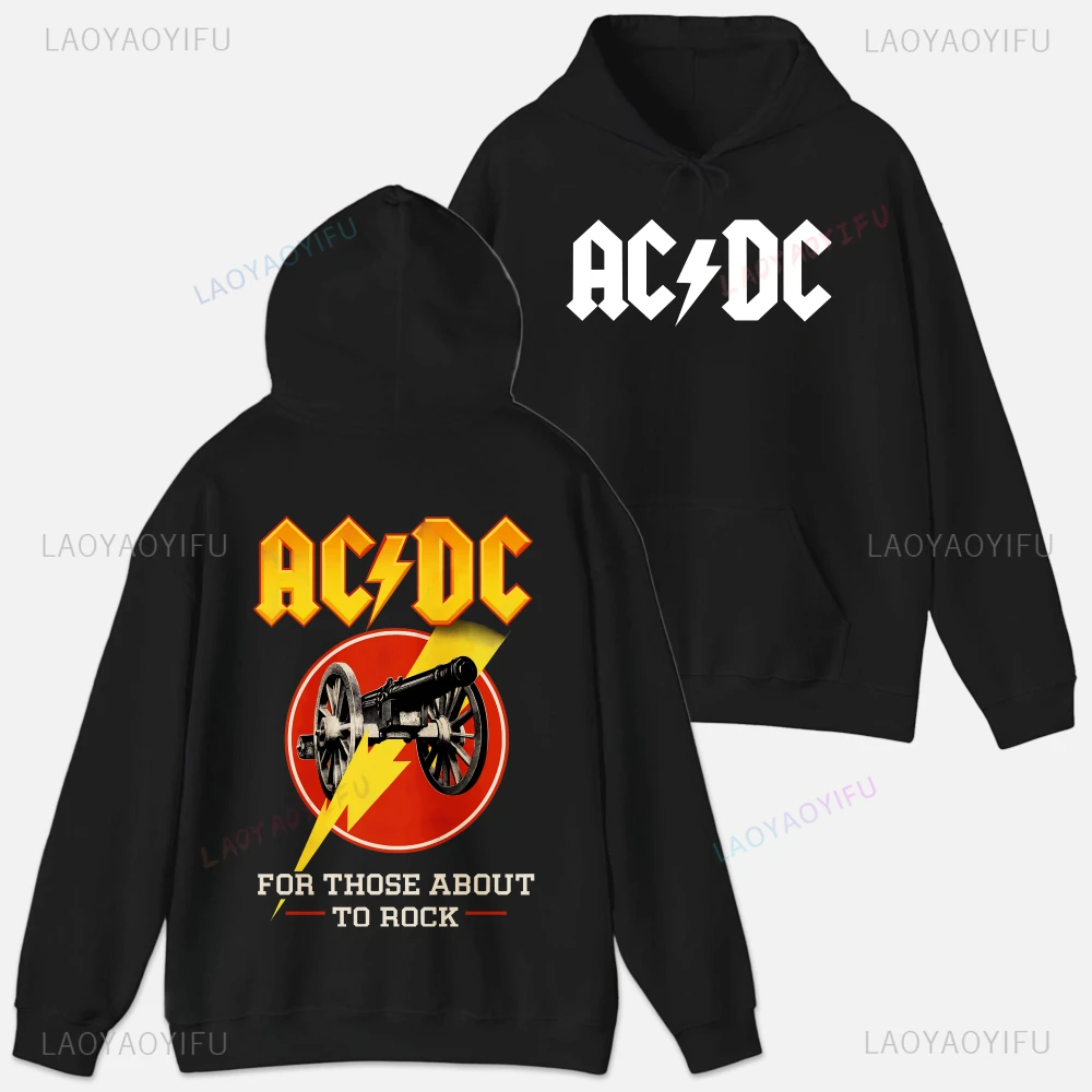 ACDC ملابس مضحكة مطبوعة للجنسين بلايز عادي كم طويل البلوز الرجال الملابس الجرافيك الشارع الشهير جودة هوديي الخريف مخصص