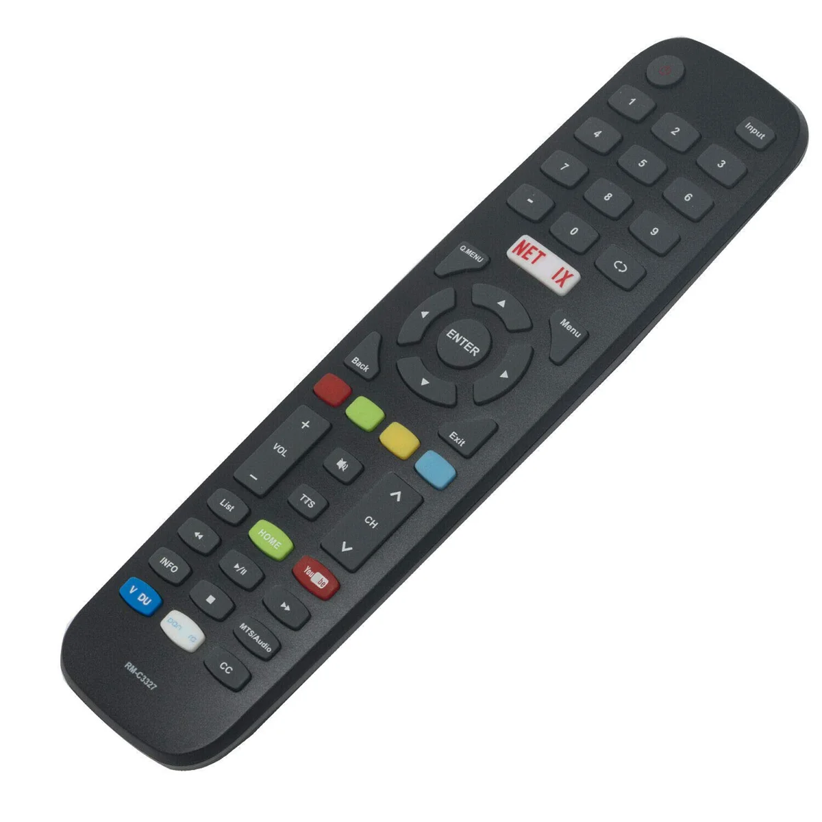 Replace RM-C3327 Remote Control for JVC Polaroid Smart TV LT-55E770 LT-49E770 LT55E770 LT49E770 40T2F 50T7U 60T7U