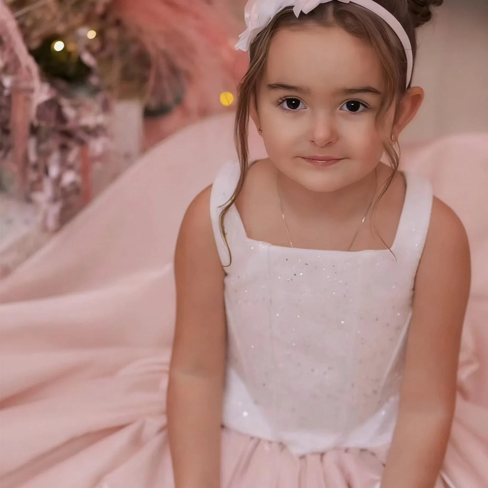 customized-wedding-glitter-sleeveless-flower-girl-dress-for-floor-length-high-waist-elegant-kids-birthday-first-communion-gown