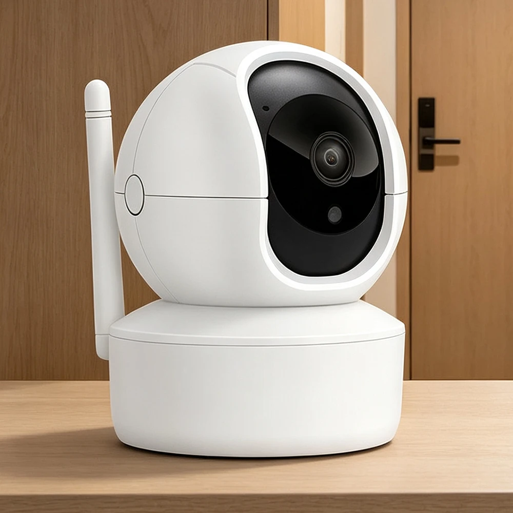 Indoor 5MP WiFi PTZ IP Camera with LAN Port Humanoid Auto Tracking 2-Way Audio IR Night Vision Wireless Security Baby Monitoring