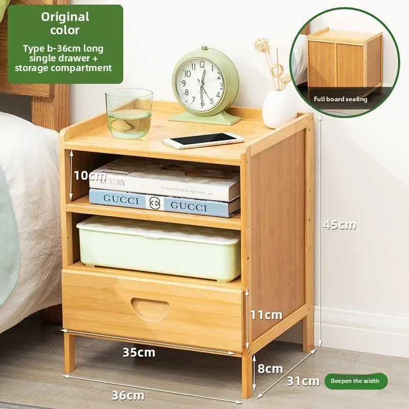 

Stable Bedside table simple solid wood small cabinet storage cabinet bedroom bedside simple Nordic European modern mini