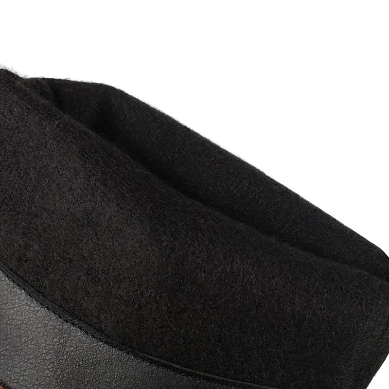 Girseaby2025 النساء تنورة منتصف العجل الأحذية ساحة تو 6 سنتيمتر كتلة الكعوب سحب على حجم كبير 48 49 50 US16 أحمر أصفر بني