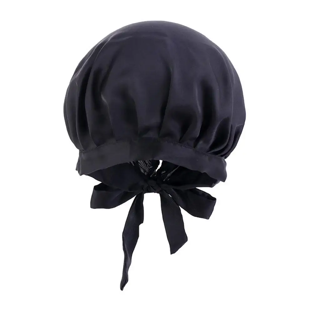 100 Mulberry Silk Bonnet for Sleeping Women Silk Cap To Sleep Elastic Tie Band Silk Hair Cap For Sleeping Silk Hat Night Hair