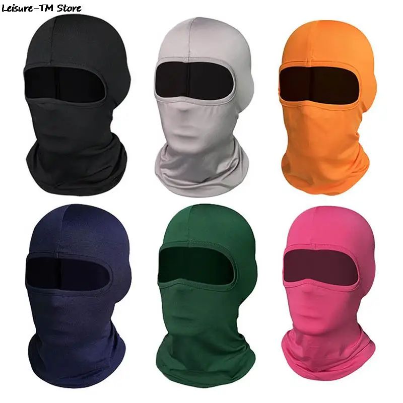 Men's Cycling Cap Balaclava Full Face Ski Mask Hood Hiking Camping Hunting Tactical  Airsoft Cap Bike Hats Neck Gaiter