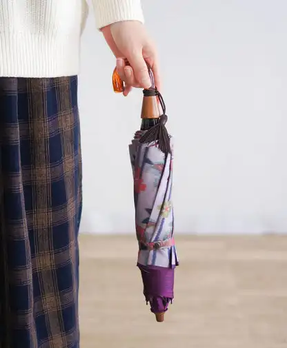 Guarda-chuva de chuva e tecido solto feito à mão moda presente de proteção UV