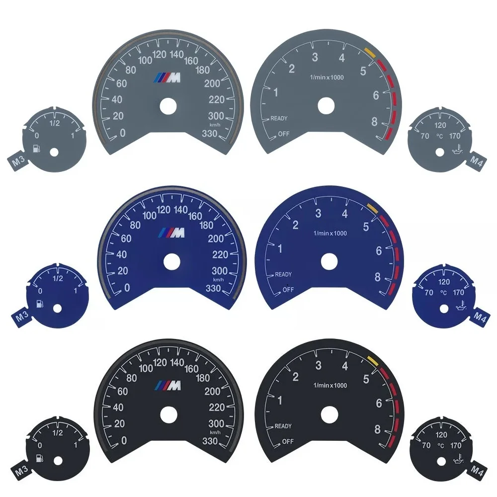 

Gauge Face 3M 330KM/H Overlay for BMW F30 F31 F34 F32 F33 F36 Instrument Cluster