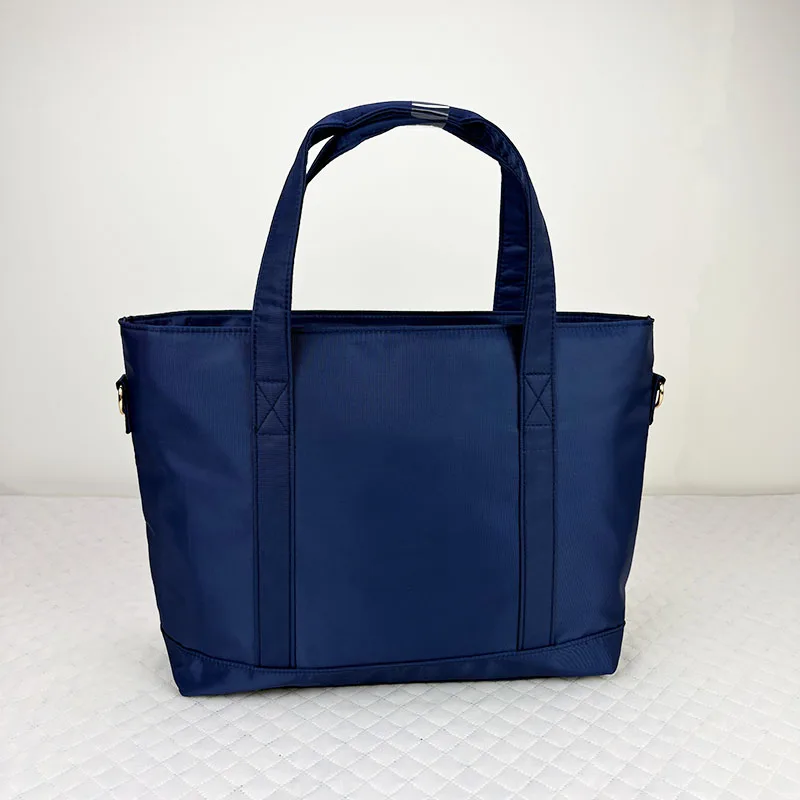 

Casual Zipper Tote Bag Thicken Nylon Cloth Women's Large-capacity Waterproof Shoulder Bag Portable Simple Classic Woman Handbag