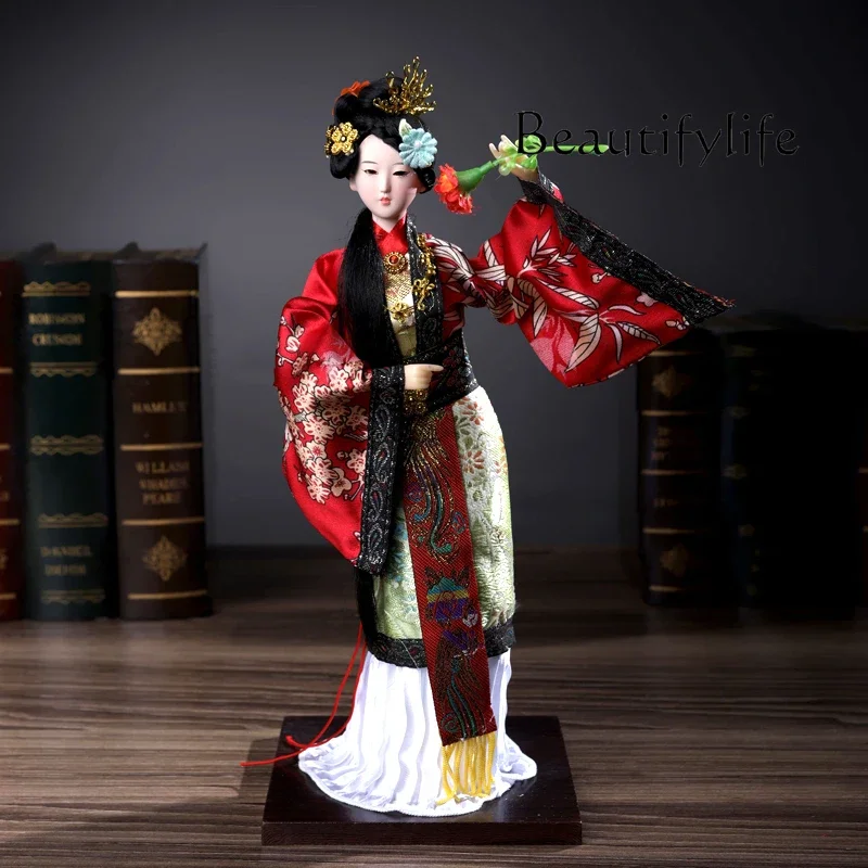 BJ Creative China, Dream Of Red Mansions Twelve Golden Hairpins Silk Man Ornament Crafts Home Decorations