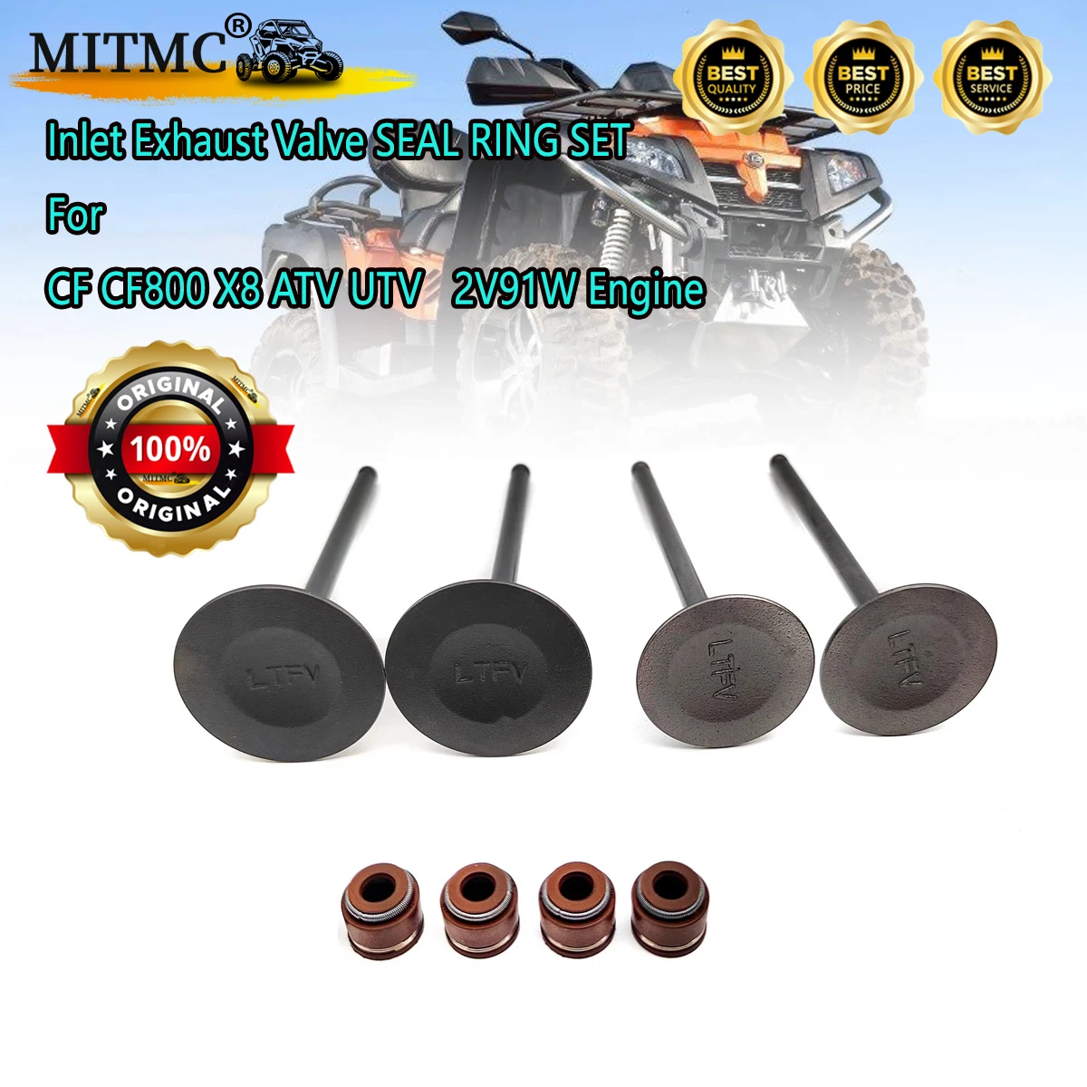 

Входная выхлопная деталь, стержень клапана для CF800 CF 800 ATV UTV 0800-022004 0800-022005