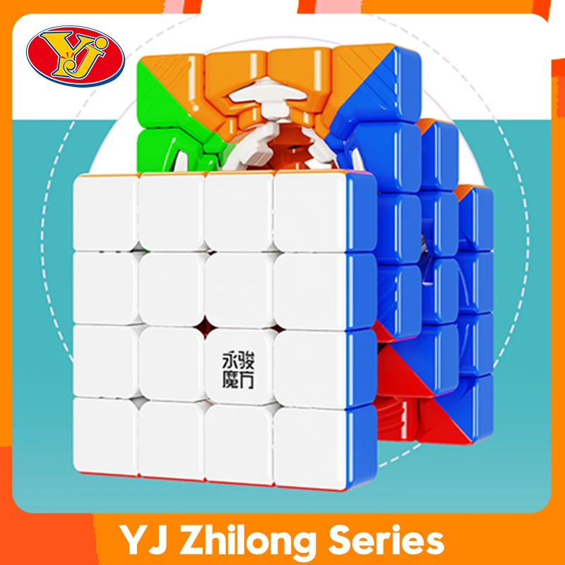 ألعاب مكعبات منافسة مغناطيسية من سلسلة CubeFun مصغرة ، YJ Zhilong ، بالأشعة فوق بنفسجية ، 4x4x4 ، أشكال غير منتظمة