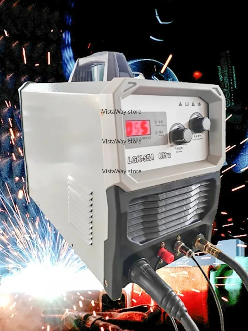 ماكينة قطع البلازما المحمولة 55A باستخدام الحاسب الآلي جودة 6 مللي متر معدن 100% مصدر دورة مستهلك تصميم مدمج سهل الهواء جديد