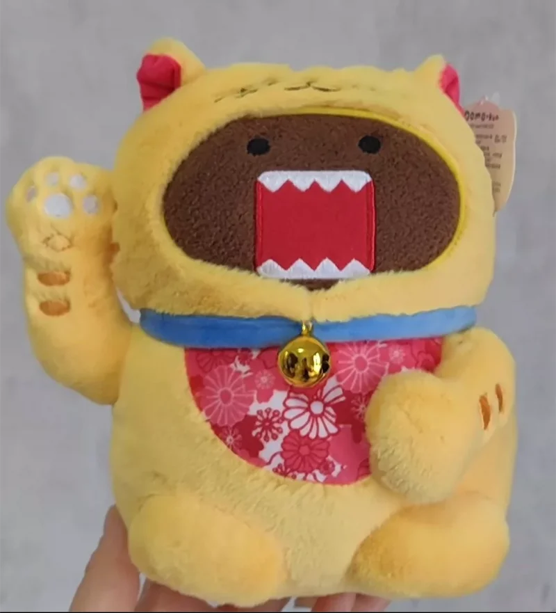 Lucky Cat Domo Kun Plush Toy Kawaii Cute Anime Plushie Kids Toys for Girls Boys Birthday Gift