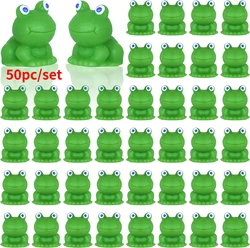 50 PC Tiny Frog Mini Resin rane plastica in miniatura rana verde figure accessori artigianali fai da te Home Garden Party Cake Topper Decor