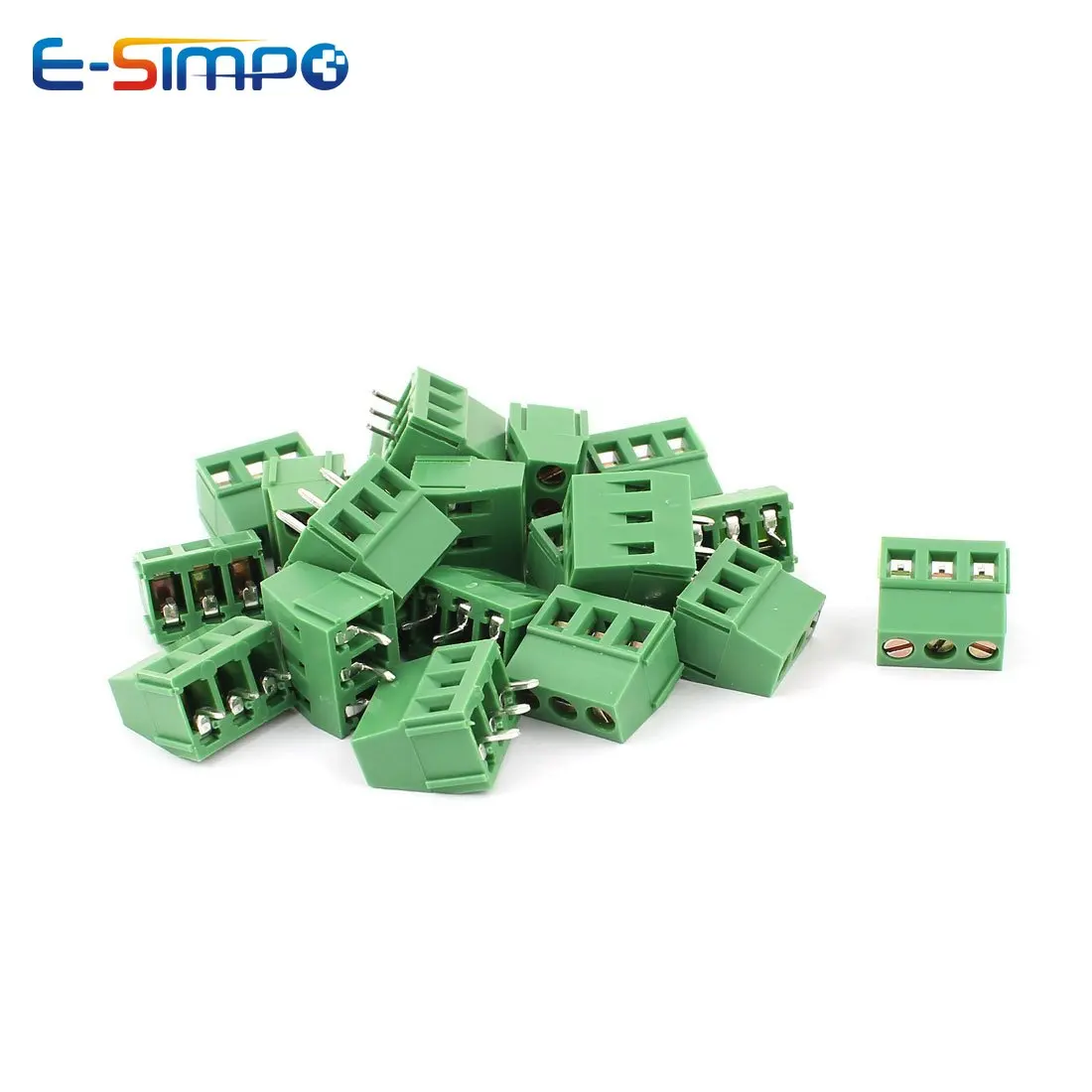 10pc PCB Screw Terminal Block 128-3.5/3.81/5.0/5.08/7.5/7.62-2P 3Pin Spliceable 0.15/0.2/0.25/ 0.3inch Pitch Rohs Wire Connector