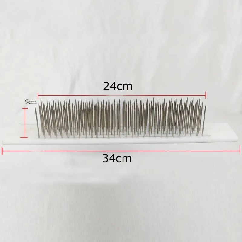 white-hair-hackle-34m-with-100pcs-needle-–-for-raw-hair-remy-human-extensions-comb-machine-weft-tools