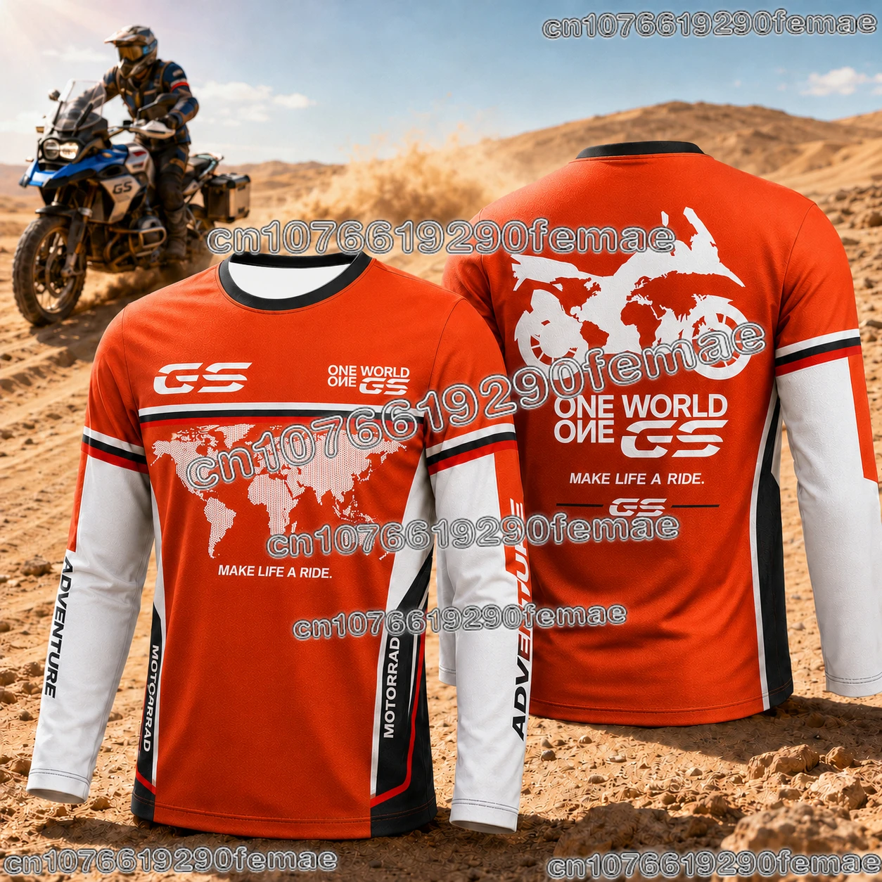 Neues Heißes GS Adventure Motorrad-Enthusiasten T-Shirt Outdoor Motorradfahren Alltäglich Bequemes Modisches Oberteil für Motorrad-Fans