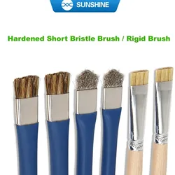 SUNSHINE SS-022B A D Safe Brush Anti-Static Motherboard PCB Cleaning Brush for Phone Repair Tools Kit Double Head Convenience