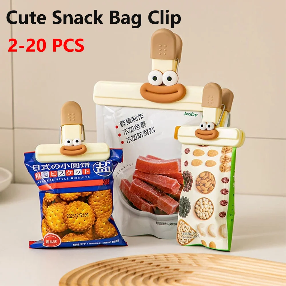 

2-20 PCS T-Shaped Food Sealing Clips, Strong Leak-Proof & Moisture-Proof Bag Clips for Kitchen, Snacks, Chips, Pet Food Storage