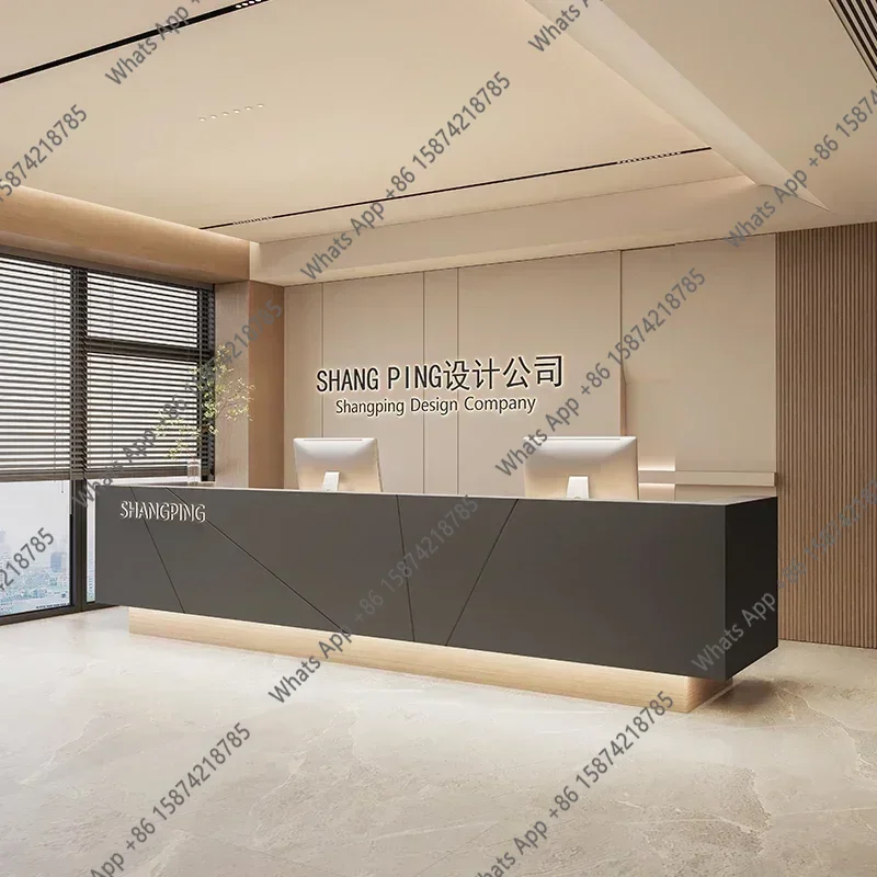 Sm De Tienda Salon Furni European Stores Barber Shop Counter Reception Table Reseption Desk Beauty Institute Design Mostrador