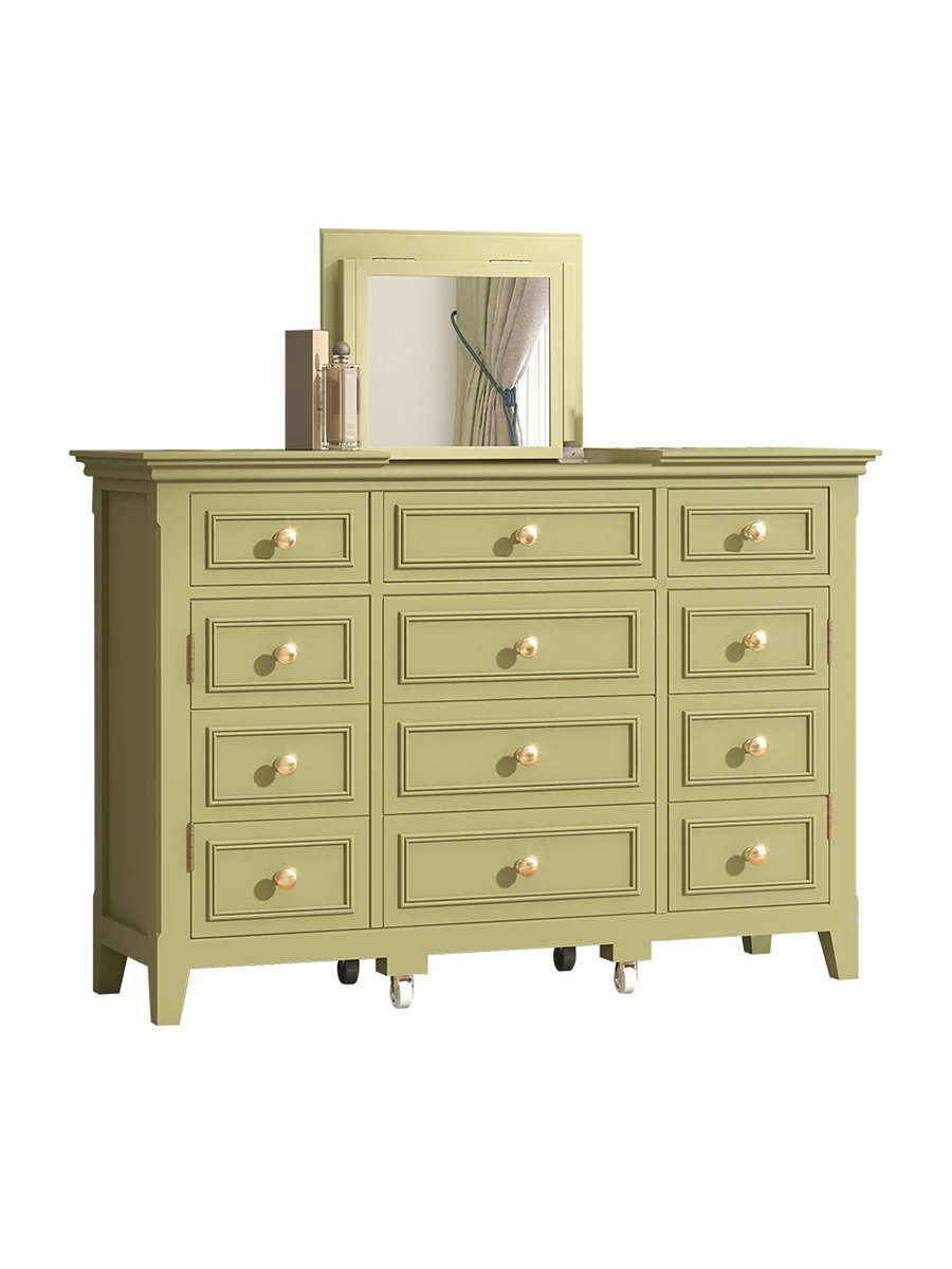 

Original mustard green dresser locker integrated