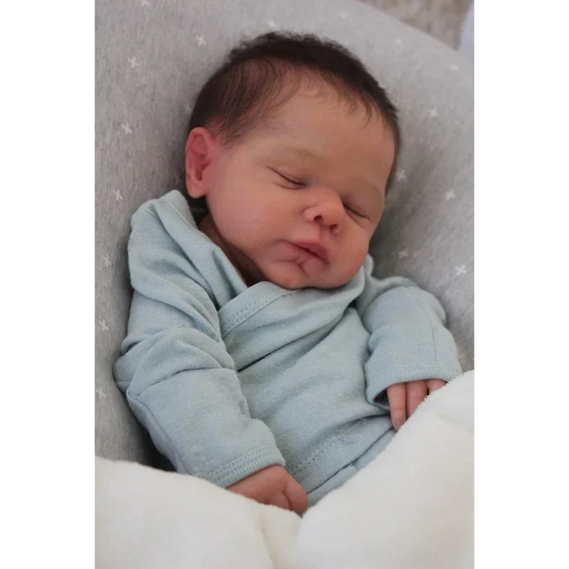 48CM Reborn Baby Doll Marley with Visible Veins and Realistic Newborn Sleeping Appearance Soft Siliconen Reborn