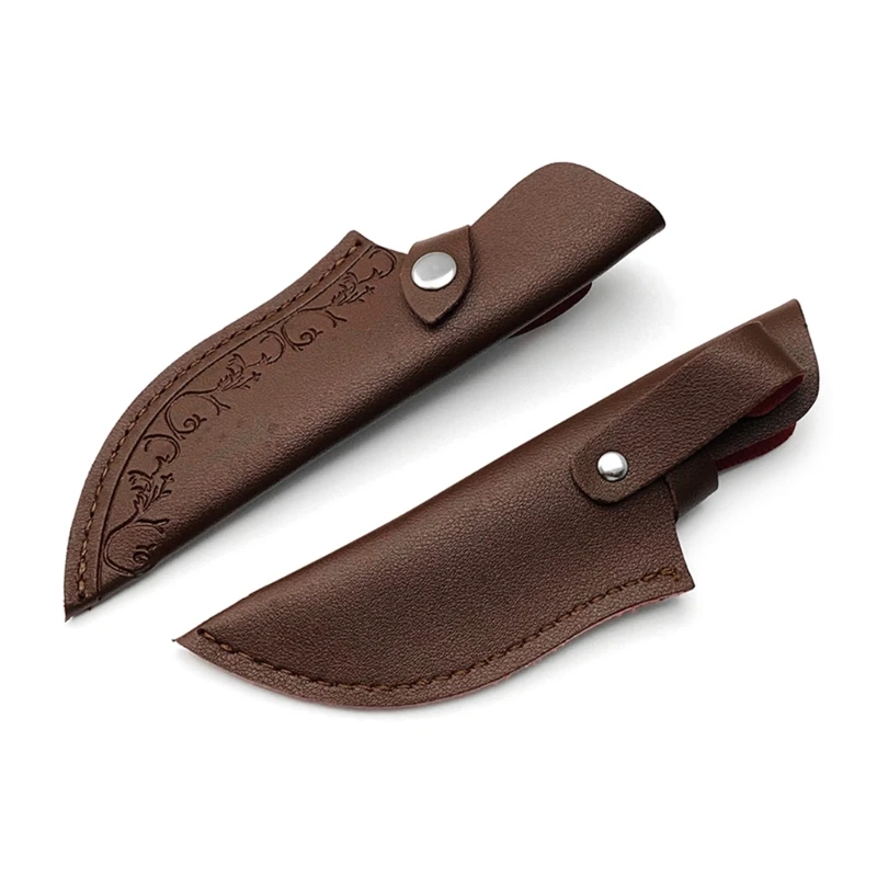 Pocket Knife Sheath Handmade Pouches Leathers Knife Holsters Straight Knife Holder Outdoor Carry Sheath Tool Easy to Use