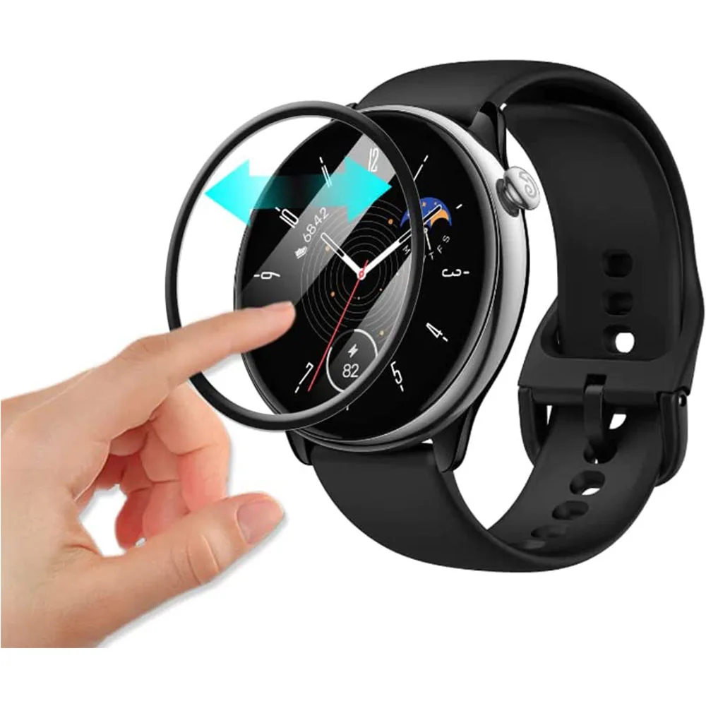 Protective Film For Amazfit GTR mini /GTR 3 pro 2/ Amazfit GTS 4 3 GTS2 Screen Protector Film SmartWatch Full Clear TPU Cover